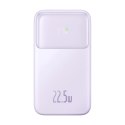 Powerbank Baseus Comet Series z wyświetlaczem 10000mAh 22.5W - fioletowy + kabel USB-A / USB-C