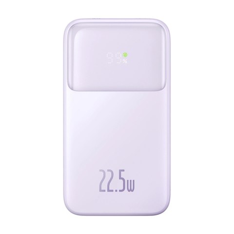 Powerbank Baseus Comet Series z wyświetlaczem 10000mAh 22.5W - fioletowy + kabel USB-A / USB-C Powerbank Baseus Comet Series z wyświetlaczem 10000mAh 22.5W - fioletowy + kabel USB-A / USB-C