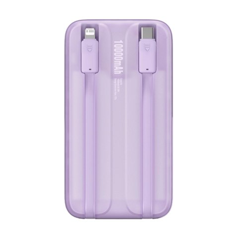 Powerbank Baseus Comet Series z wyświetlaczem 10000mAh 22.5W - fioletowy + kabel USB-A / USB-C Powerbank Baseus Comet Series z wyświetlaczem 10000mAh 22.5W - fioletowy + kabel USB-A / USB-C