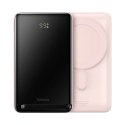 Powerbank Baseus Magnetic Bracket 10000mAh 20W z MagSafe - różowy + kabel USB-C 60W 0.5m