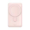 Powerbank Baseus Magnetic Bracket 10000mAh 20W z MagSafe - różowy + kabel USB-C 60W 0.5m