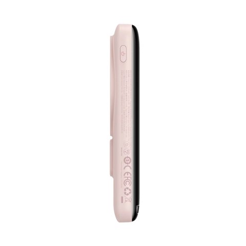 Powerbank Baseus Magnetic Bracket 10000mAh 20W z MagSafe - różowy + kabel USB-C 60W 0.5m Powerbank Baseus Magnetic Bracket 10000mAh 20W z MagSafe - różowy + kabel USB-C 60W 0.5m