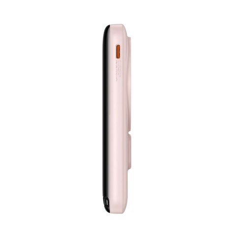 Powerbank Baseus Magnetic Bracket 10000mAh 20W z MagSafe - różowy + kabel USB-C 60W 0.5m Powerbank Baseus Magnetic Bracket 10000mAh 20W z MagSafe - różowy + kabel USB-C 60W 0.5m