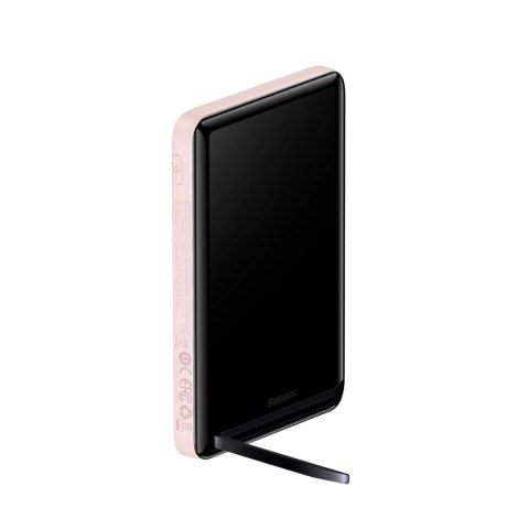 Powerbank Baseus Magnetic Bracket 10000mAh 20W z MagSafe - różowy + kabel USB-C 60W 0.5m Powerbank Baseus Magnetic Bracket 10000mAh 20W z MagSafe - różowy + kabel USB-C 60W 0.5m
