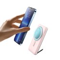 Powerbank Baseus Magnetic Bracket 10000mAh 20W z MagSafe - różowy + kabel USB-C 60W 0.5m