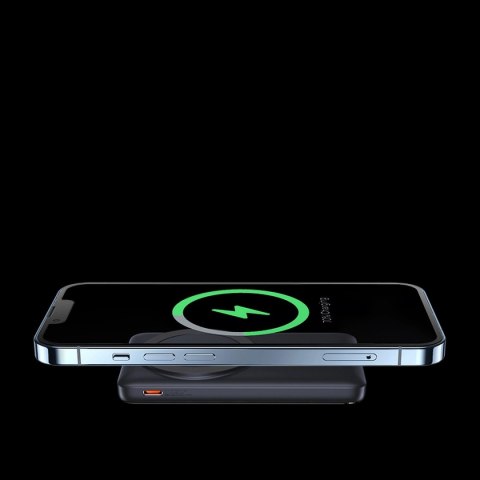 Powerbank Baseus Magnetic Bracket 10000mAh 20W z MagSafe - różowy + kabel USB-C 60W 0.5m Powerbank Baseus Magnetic Bracket 10000mAh 20W z MagSafe - różowy + kabel USB-C 60W 0.5m