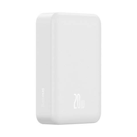 Powerbank Baseus Magnetic Mini 20000 mAh 20W - biały + kabel USB-C / USB-C Powerbank Baseus Magnetic Mini 20000 mAh 20W - biały + kabel USB-C / USB-C