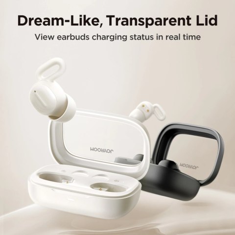 Słuchawki bezprzewodowe TWS Joyroom JR-TS1 Cozydots Series z Bluetooth 5.3, tłumieniem hałasu - białe Słuchawki bezprzewodowe TWS Joyroom JR-TS1 Cozydots Series z Bluetooth 5.3, tłumieniem hałasu - białe
