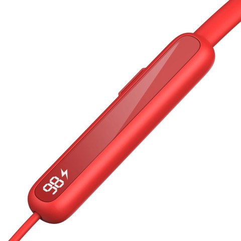 Sportowe słuchawki bezprzewodowe typu neckband Joyroom JR-DS1 - czerwone Sportowe słuchawki bezprzewodowe typu neckband Joyroom JR-DS1 - czerwone