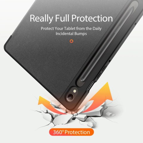 Etui Dux Ducis Domo z klapką i smart sleep na Samsung Galaxy Tab S9 - czarne Etui Dux Ducis Domo z klapką i smart sleep na Samsung Galaxy Tab S9 - czarne