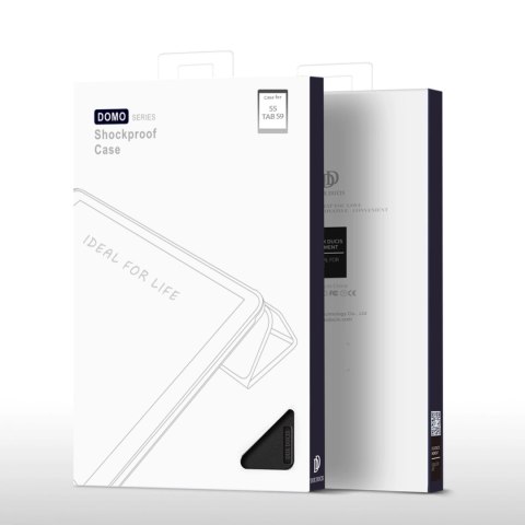 Etui Dux Ducis Domo z klapką i smart sleep na Samsung Galaxy Tab S9 - czarne Etui Dux Ducis Domo z klapką i smart sleep na Samsung Galaxy Tab S9 - czarne