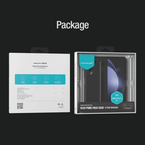 Etui Nillkin Flex Pure Fold Case na Samsung Galaxy Z Fold 5 - czarne Etui Nillkin Flex Pure Fold Case na Samsung Galaxy Z Fold 5 - czarne