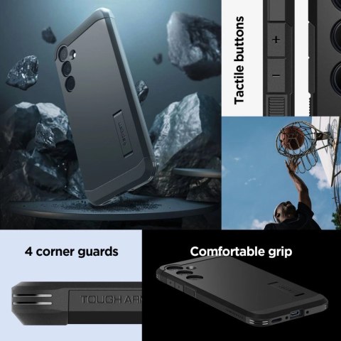 Etui Spigen Tough Armor na Samsung Galaxy A35 5G - czarne Etui Spigen Tough Armor na Samsung Galaxy A35 5G - czarne