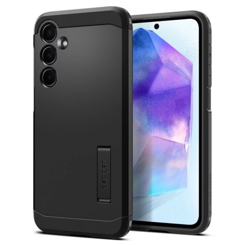 Etui Spigen Tough Armor na Samsung Galaxy A55 5G - czarne Etui Spigen Tough Armor na Samsung Galaxy A55 5G - czarne