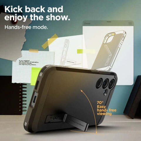 Etui Spigen Tough Armor na Samsung Galaxy A55 5G - czarne Etui Spigen Tough Armor na Samsung Galaxy A55 5G - czarne