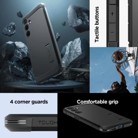 Etui Spigen Tough Armor na Samsung Galaxy A55 5G - czarne Etui Spigen Tough Armor na Samsung Galaxy A55 5G - czarne