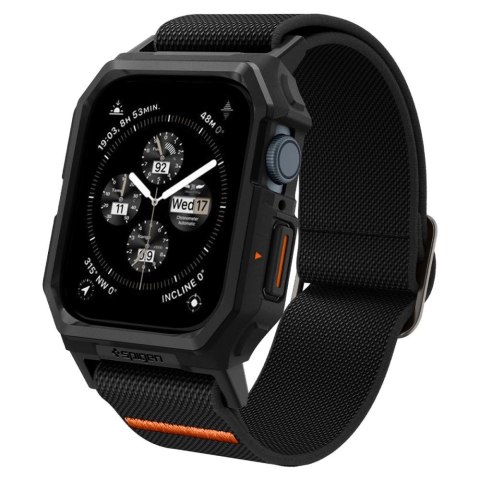 Etui z paskiem Spigen Lite Fit Pro na Apple Watch 4 / 5 / 6 / 7 / 8 / 9 / SE (44 / 45 mm) - czarny mat Etui z paskiem Spigen Lite Fit Pro na Apple Watch 4 / 5 / 6 / 7 / 8 / 9 / SE (44 / 45 mm) - czarny mat