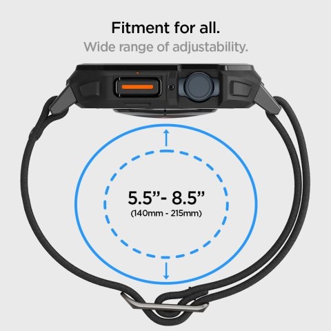 Etui z paskiem Spigen Lite Fit Pro na Apple Watch 4 / 5 / 6 / 7 / 8 / 9 / SE (44 / 45 mm) - czarny mat Etui z paskiem Spigen Lite Fit Pro na Apple Watch 4 / 5 / 6 / 7 / 8 / 9 / SE (44 / 45 mm) - czarny mat