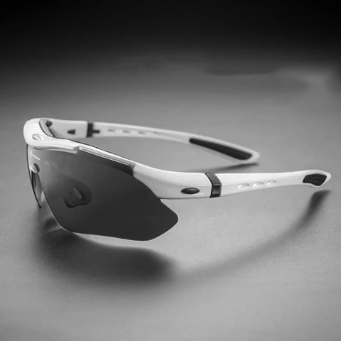 Okulary rowerowe Rockbros 10002 polaryzujące - białe Okulary rowerowe Rockbros 10002 polaryzujące - białe