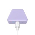 Powerbank Baseus Magnetic Mini indukcyjny 10000mAh 20W - fioletowy + kabel USB-C - USB-C