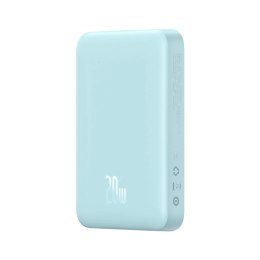 Powerbank Baseus Magnetic Mini indukcyjny 10000mAh 20W - niebieski + kabel USB-C - USB-C