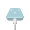 Powerbank Baseus Magnetic Mini indukcyjny 10000mAh 20W - niebieski + kabel USB-C - USB-C