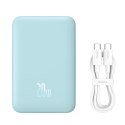 Powerbank Baseus Magnetic Mini indukcyjny 10000mAh 20W - niebieski + kabel USB-C - USB-C