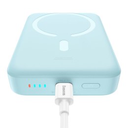 Powerbank Baseus Magnetic Mini indukcyjny 10000mAh 30W - niebieski + kabel USB-C - USB-C