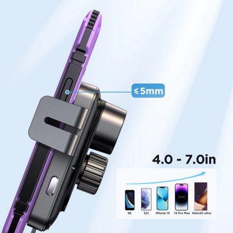 Uchwyt Joyroom JR-ZS219 elektryczny z ładowarką indukcyjną 15W na deskę rozdzielczą - czarny Uchwyt Joyroom JR-ZS219 elektryczny z ładowarką indukcyjną 15W na deskę rozdzielczą - czarny