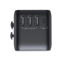 Adapter podróżny Joyroom JR-TCW01 uniwersalny 17W EU / US / UK / JP / AU / CN - czarny
