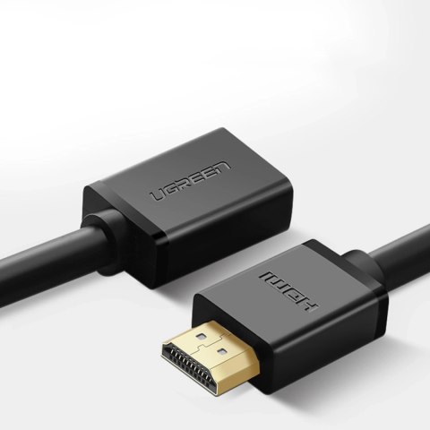 Kabel Ugreen HD107 10146 HDMI (męski) - HDMI (żeński) 4K 5m - czarny Kabel Ugreen HD107 10146 HDMI (męski) - HDMI (żeński) 4K 5m - czarny