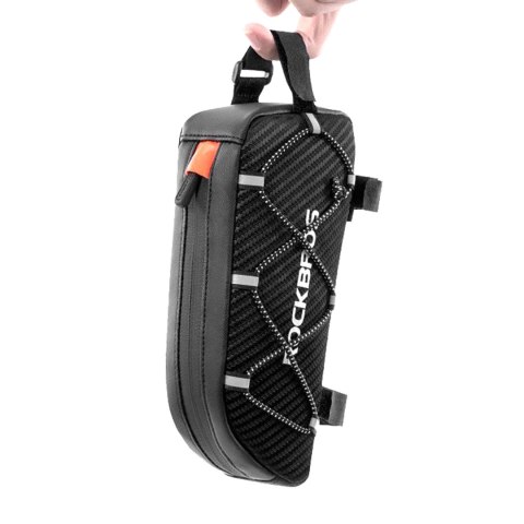 Torba Rockbros 039BK rowerowa na ramę 1 l z plecionką - czarna Torba Rockbros 039BK rowerowa na ramę 1 l z plecionką - czarna