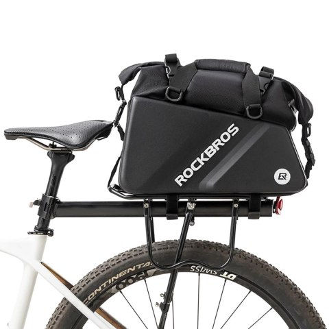 Torba Rockbros 30140090001 rowerowa na bagażnik 11,6l - czarna Torba Rockbros 30140090001 rowerowa na bagażnik 11,6l - czarna