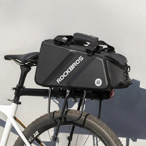 Torba Rockbros 30140090001 rowerowa na bagażnik 11,6l - czarna Torba Rockbros 30140090001 rowerowa na bagażnik 11,6l - czarna