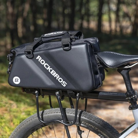 Torba Rockbros 30140090001 rowerowa na bagażnik 11,6l - czarna Torba Rockbros 30140090001 rowerowa na bagażnik 11,6l - czarna