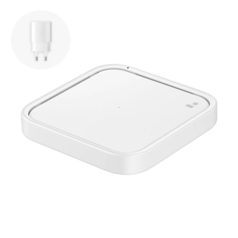 Ładowarka Samsung Wireless Charger Pad EP-P2400TWEGEU indukcyjna 15W + ładowarka sieciowa + kabel USB-C - biała Ładowarka Samsung Wireless Charger Pad EP-P2400TWEGEU indukcyjna 15W + ładowarka sieciowa + kabel USB-C - biała