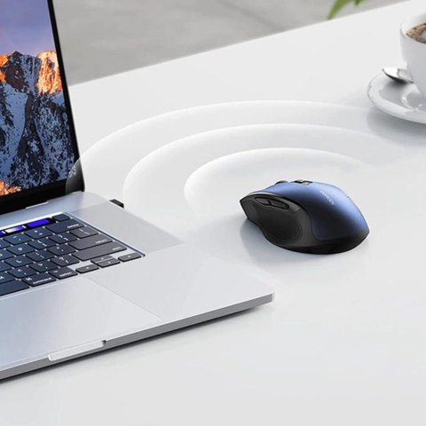 Mysz Ugreen MU006 optyczna bezprzewodowa USB 2.4GHz 4000 DPI - niebieska Mysz Ugreen MU006 optyczna bezprzewodowa USB 2.4GHz 4000 DPI - niebieska