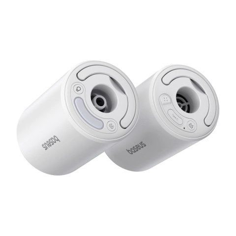 Pompka Baseus PocketGo Pro turystyczna z funkcją odpompowywania powietrza i latarką LED - biała Pompka Baseus PocketGo Pro turystyczna z funkcją odpompowywania powietrza i latarką LED - biała