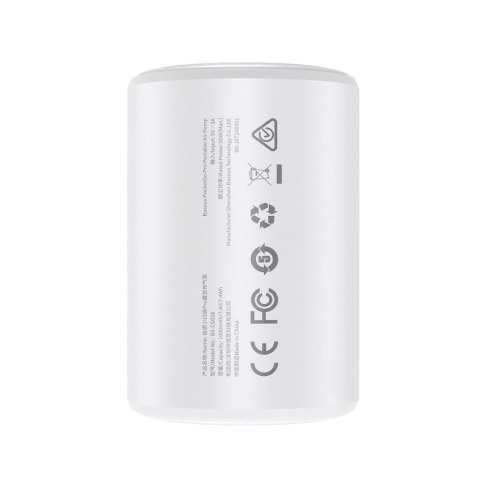 Pompka Baseus PocketGo Pro turystyczna z funkcją odpompowywania powietrza i latarką LED - biała Pompka Baseus PocketGo Pro turystyczna z funkcją odpompowywania powietrza i latarką LED - biała