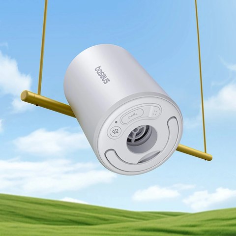 Pompka Baseus PocketGo Pro turystyczna z funkcją odpompowywania powietrza i latarką LED - biała Pompka Baseus PocketGo Pro turystyczna z funkcją odpompowywania powietrza i latarką LED - biała