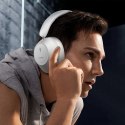 Słuchawki bezprzewodowe Baseus Bass 30 Max nauszne Bluetooth 5.3 - białe