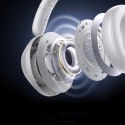 Słuchawki bezprzewodowe Baseus Bass 30 Max nauszne Bluetooth 5.3 - białe