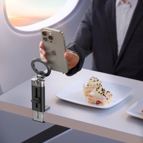Stojak Joyroom JR-ZS413 podróżny magnetyczny na telefon 4.7-7.0" - czarny Stojak Joyroom JR-ZS413 podróżny magnetyczny na telefon 4.7-7.0" - czarny