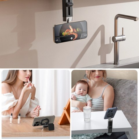 Stojak Joyroom JR-ZS413 podróżny magnetyczny na telefon 4.7-7.0" - czarny Stojak Joyroom JR-ZS413 podróżny magnetyczny na telefon 4.7-7.0" - czarny
