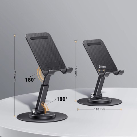 Stojak Ugreen LP805 biurkowy na telefon tablet - czarny Stojak Ugreen LP805 biurkowy na telefon tablet - czarny