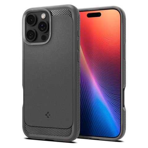 Etui Spigen Rugged Armor MagSafe do iPhone 16 Pro - szare Etui Spigen Rugged Armor MagSafe do iPhone 16 Pro - szare