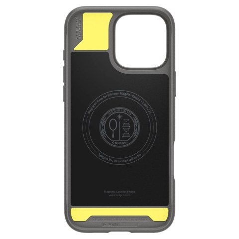 Etui Spigen Rugged Armor MagSafe do iPhone 16 Pro - szare Etui Spigen Rugged Armor MagSafe do iPhone 16 Pro - szare