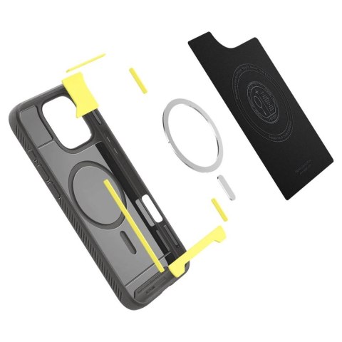 Etui Spigen Rugged Armor MagSafe do iPhone 16 Pro - szare Etui Spigen Rugged Armor MagSafe do iPhone 16 Pro - szare
