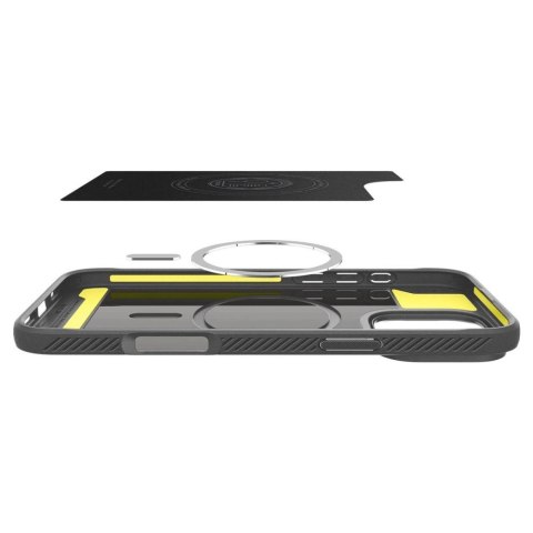 Etui Spigen Rugged Armor MagSafe do iPhone 16 Pro - szare Etui Spigen Rugged Armor MagSafe do iPhone 16 Pro - szare