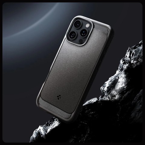 Etui Spigen Rugged Armor MagSafe do iPhone 16 Pro - szare Etui Spigen Rugged Armor MagSafe do iPhone 16 Pro - szare